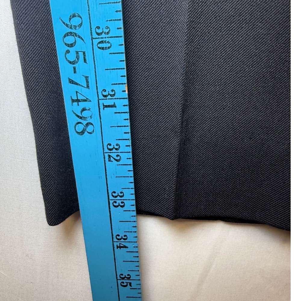 D&G Dolce & Gabbana‎ Womens Black Straight Leg Dress Pants Satin Trim Sz 44 (10) - Picture 8 of 14
